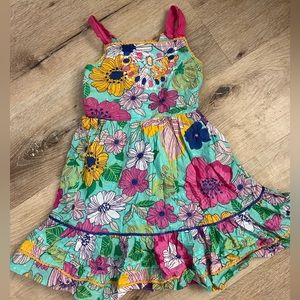 Toddler girls Sz 2/3 yrs CUTEY COUTURE boutique style floral Ruffle dress